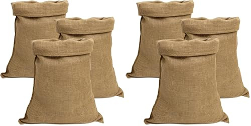 IPEA Sacchi in Juta di Grandi Dimensioni – 80 x 50 cm – Made in Italy – 3 unità – Sacco in Iuta Tessuto Naturale per Fai da Te, Arredamento, Giardinaggio, Contenitore di Oggetti (Confezione da 2)