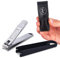 FABCARE Coupe-ongles avec réservoir, lime intégrée, étui inclus et E-book fourni – Tranchant, durable pour manucure, pédicure, soins des mains et pieds – Accessoire pratique pour hygiène personnelle