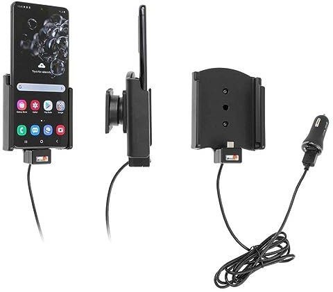 Brodit Gerätehalter 721192 | Made IN Sweden | mit Ladefunktion für Smartphones - Samsung Galaxy S20 Ultra 5G, Galaxy S21 Ultra 5G SM-G9988/DS, schwarz