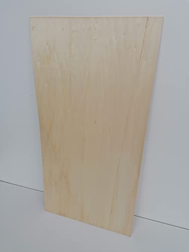 Eli Lot de 10 plaques de contreplaqué de peuplier (10, 1000 x 500 x 5 mm, 2ème choix)