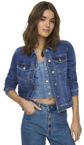 ONLY Women's Onlwonder DNM Jacket Noos, Medium Blue (Medium Blue Denim), L