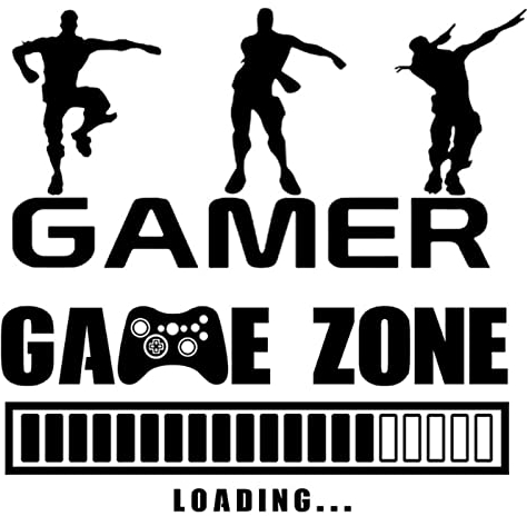 JUAEYIDDS Wandaufkleber für Videospiele Boy Game Wanddekor Videospiel Gaming Wandtattoo Game Zone Wandaufkleber Vinyl Gamer Wandaufkleber Set Gamer Wandaufkleber für Home Kunst Wandposter 2 Stück