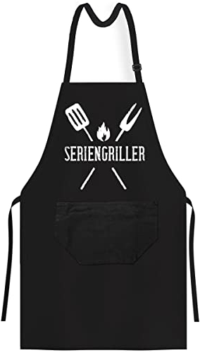 OM3® SERIENGRILLER - Grill-Schürze - Parodie - BBQ Küchenschürze für Erwachsene Unisex