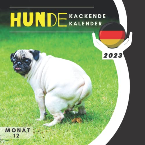 Kackende Hunde Kalender 2023: 12 Monat Lustiger Haustier Kalender 2023 für hundebesitzer und Tierliebhaber, Weihnachten