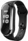 Ultraschall-Mückenschutz-Armband Elektronisches Mückenschutz-Sportarmband mit USB-Aufladung, Uhrenanzeige und Körpertemperaturerfassung (Schwarz)