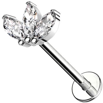 AWAKEN Piercing Labret Acciaio Chirurgico Filettato Internamente Stud Orecchini Borchie Cartilagine Helix Tragus Conch Medusa Daith Piercing a Bottone