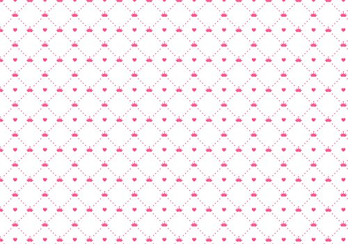 wandmotiv24 Fototapete Prinzessin - Herz - Krone, 400 x 280 cm - selbstklebende Strukturtapete, Wanddeko, Wandbild, Wandtapete, Kinderzimmer, baby-zimmer M0991