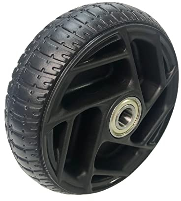 COASEB Roue de Brouette PU Roue Increvable pour Diable, Polyuréthane Solide Caoutchouc Roue,8inch