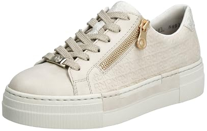 Rieker Women's N4914 Lace-up Shoes, White, 6 UK