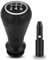 Juttzzei Peugeot 5-Gang Schaltknauf, Manueller Auto Schalthebel mit Adapter für Peugeot 106 206 207 306 307 308 3008 5008 Citroen C2 C3 C4 B6 Schaltknöpfe, Peugeot 206 Schaltknauf mit Adapter-Schwarz