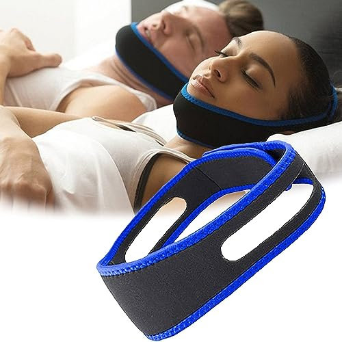 AOOTUERL Regolabile Fascia Mandibolare Anti Russamento Maschera, Anti Snoring Snore Stopper, Soluzione Russare per Uomini, Donne e Bambini