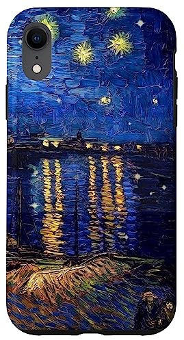 Hülle für iPhone XR Sternennacht Rhone Van Gogh Malerei Handyhülle