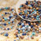 HERZWILD bunte holzperlen zum auffädeln holzperle farbig bastelnperlen f. DIY schmuck Herstellung (bunt-8/10/12mm)