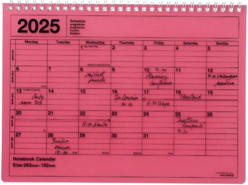 MARK'S 2025 Tischkalender M, Red