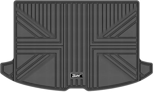 3W Kofferraumwanne für Mini Countryman F60 2017-2024, TPE Allwetter Maßgeschneiderte Kofferraummatte Komplettset Mini Countryman F60 2017-2024 Auto Kofferraum Zubehör, Wasserabweisend & Pflegeleicht