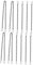 NUOBESTY 12 Pcs Tag Chain Hanging Pot Chain Basket Hanging Chain Flower Pot Hanger Wind Chime Hangers for Outside Plant Hangers Outdoor Hanging Chains with Hooks Long Hanging Chain Iron