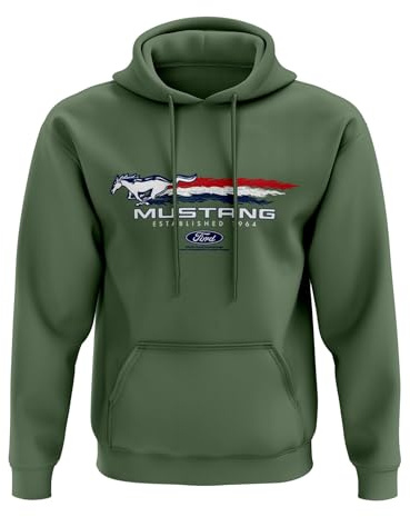 Ford Mustang Hoodie 2024 Ltd Edition 60-jähriges Jubiläum Herren-Kapuzenpullover