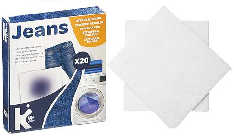 20 FARBFANGTÜCHER Set für Jeans Farbfang Kleidung Schutz gegen Verfärbung Vergrauung (Für Jeans-30)