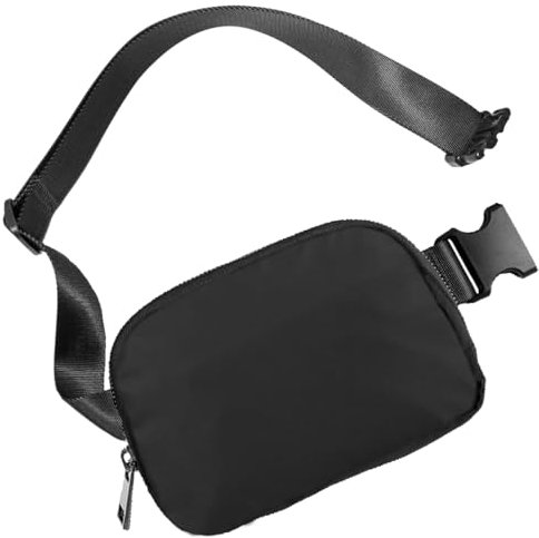 Bauchtasche Hüfttasche Herren Damen Klein Gürteltasche Sport Bum Hip Bag Männer Frauen Waist Fanny Pack für Reise Wandern Hundetraining Outdoor Schwarz (Schwarz Klein Bauchtasche)