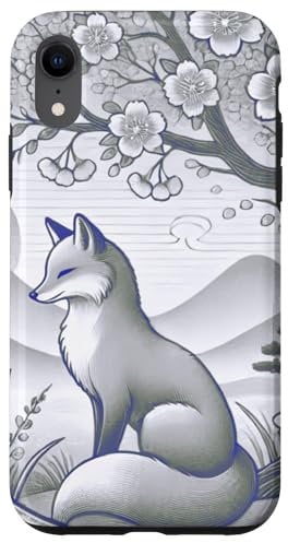 iPhone XR Japanese Fox Cherry Blossom Case