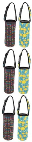 Vaguelly 6piezas Funda Aislante para Botella De Agua Sleeve Térmico De Neopreno y para y Actividades Diseño y