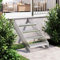 BOWEKAM Home & Garden-Gitterrost-Stufe 60x24x7cm Verzinkter Stahl Möbel Wahl