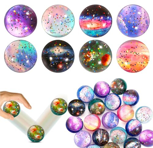 ZADEICK 30 Stück Flummies für Kinder 14+, 32mm Flummi Planeten Spielzeug Mitgebsel Kindergeburtstag Gastgeschenke Give Aways Kindergeburtstag