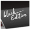 Kiwistar - Autoaufkleber - Black Edition schwarz - Weiss - 19x10cm - Heckscheibe Auto Aufkleber wetterfest für Kfz LKW Mofa Truck - Sticker außen selbstklebend Tuning Zubehör für Fenster Fahrzeug