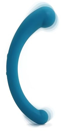 plusOne Dual Vibrating Arc, Double Ended, 5 Modes, Teal | For Men and Women, 5 Modes, USB Rechargeable, Flexible Silicone Design, Quiet and Discreet, Latex Free