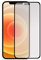 Todotumovil Protector de Pantalla Apple iPhone 12 Negro de Cristal Templado Vidrio 9H para movil