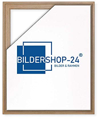 Bildershop-24 Schattenfugenrahmen mit Schattenfuge Lemgo Rahmen für Keilrahmenbilder und Leinwände 70 X 100cm Eiche Natur Dekor