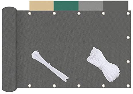 Brise Vue Pas Cher 145x1150cm avec Attaches De CâBle Et Cordons Confidentialité ÉCran Jardin Protection Contre Les Regards pour Jardin, Balcon ou Terrasse