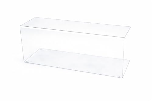 Clear Acrylic Sneeze Guard – 1000mm Wide x 340mm High x 3mm Thick | Food Hygiene Screen for Bakery, Café & Countertops | See-Through Protective Food Shield
