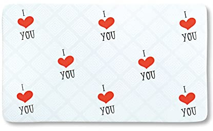 KESPER 31260 Dekor-Frühstücksbrettchen Motiv I LOVE YOU