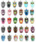 Thinp 30 Stück Eule Emaille Charms Bunte Anhänger Aus Legierung Tier Charms Anhänger Mixed Styler Eulen-Charms für Schmuckherstellung, Ohrringe, Armbänder, Halloween DIY Bastelbedarf