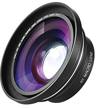 Digital video camera Wide angle lens HUIOP 37mm 0.39X Full HD Wide Angle Macro Lens Accessory Replacement for Digital Video Camera Camcorder
