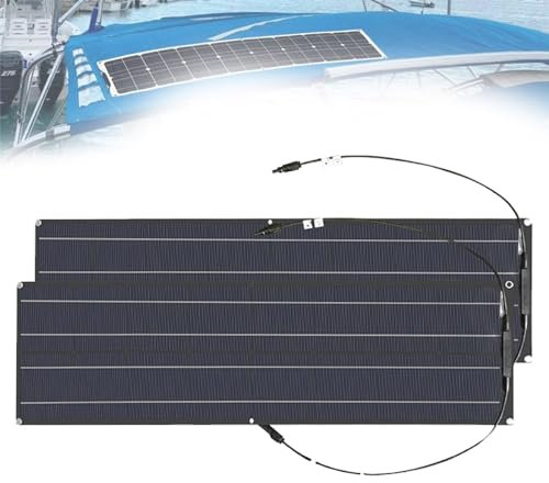 Pannello Solare Flessibile 400W IP67 Moduli Solari Monocristallini Pannello Solare Mono Pieghevole 400 Watt, per Veicoli Ricreativi/Tetti/Navi,black