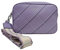 Borsa Donna Saponetta Ecopelle Tracolla in Tessuto Personalizzata Regolabile Removibile Dimensioni: 25 X 18 X 8 cm. ART.3069 Marchio COVERI (LILLA)