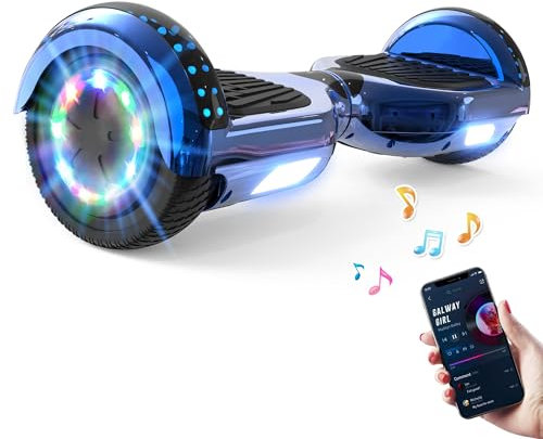 Hoverboards 6,5 Zoll für Kinder und Jugendliche, Hoverboards mit LED-Leuchten & Bluetooth-Lautsprecher, leichtes und sicheres Design – eine gute Wahl für Kinder und Jugendliche