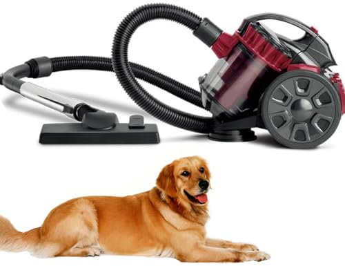 OZPPM Bagless Cylinder Vacuum Cleaner,Wired Carpet Dust Collector, 2600w High Power Motor for Pets,1.5L Dust Collection Cup,Turbo Tool for Pet Hair, Dirt,Home Use, Floor, Tile