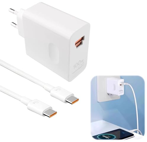 100W Supercharge Chargeur Rapide USB C pour 200 Pro+400 Magic 7 Pro 7 Lite 6 Lite 90 X6b X8b Pad X8a 9 Supercharge Chargeur Câble USB C 6A 1M Compatible