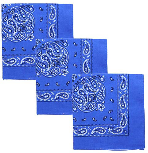 Motique Accessories Set di 3 bandane Jumbo, blu reale, taglia unica, Blu reale, Taglia unica