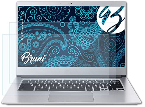 Bruni Schutzfolie kompatibel mit Acer Chromebook 514 Folie, glasklare Displayschutzfolie (2X)