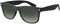 Sonnenbrille Herren Damen La Optica UV 400 CAT 3 CE Retro - Einzelpack Matt Schwarz (Gläser: Grün Verlauf)