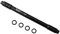 VOANZO Adattatore per spiedino di conversione in Lega di Alluminio Nero 12mm Assale Anteriore a 9mm QR Adattatore mozzo Perno Passante per Mountain Bike 142mm