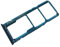 Tiroir Carte Dual SIM et Support Micro-SD pour Samsung Galaxy A50, Piece de Remplacement Original, Bleu