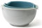 Lot de 3 bols mélangeurs en plastique avec fond chanfreiné et antiadhésif - Ustensiles de cuisine pour la pâtisserie - 22,5 cm x 13 cm (2,5 L)