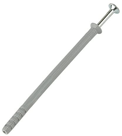 10x Nageldübel verzinkt Senkkopf - 6x100 mm - 100 Stück/Pack | Schlagdübel | Einschlagdübel | Dübel + Schraube | 10 Packungen