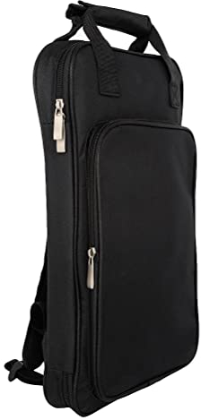 MILISTEN Leder Drumstick Tasche Schlagzeug Set Zubehör Drumstick Aufbewahrungstasche Drum Stick Holding Bag Drum Mallet Pouch Professioneller Rucksack Mallet Stick Bag