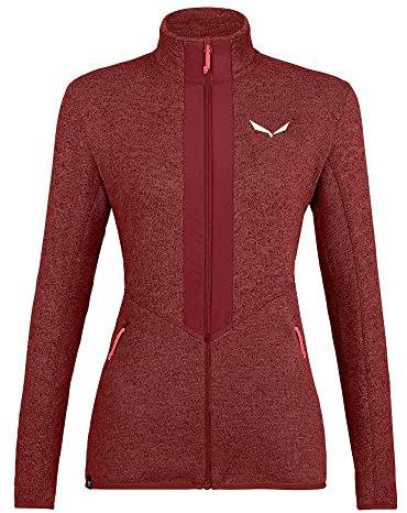 SALEWA Rocca 2 PL W FZ Giacca in Pile da Donna, Syrah Melange, M